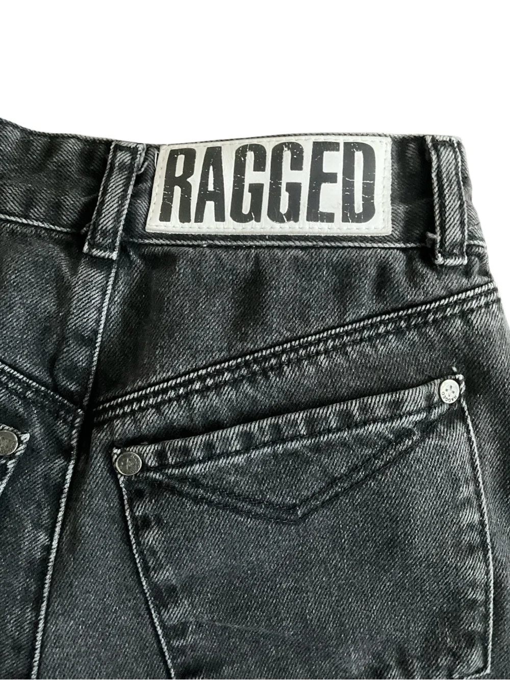 The Ragged Priest Flare Leg Jeans with Lace Up Detail